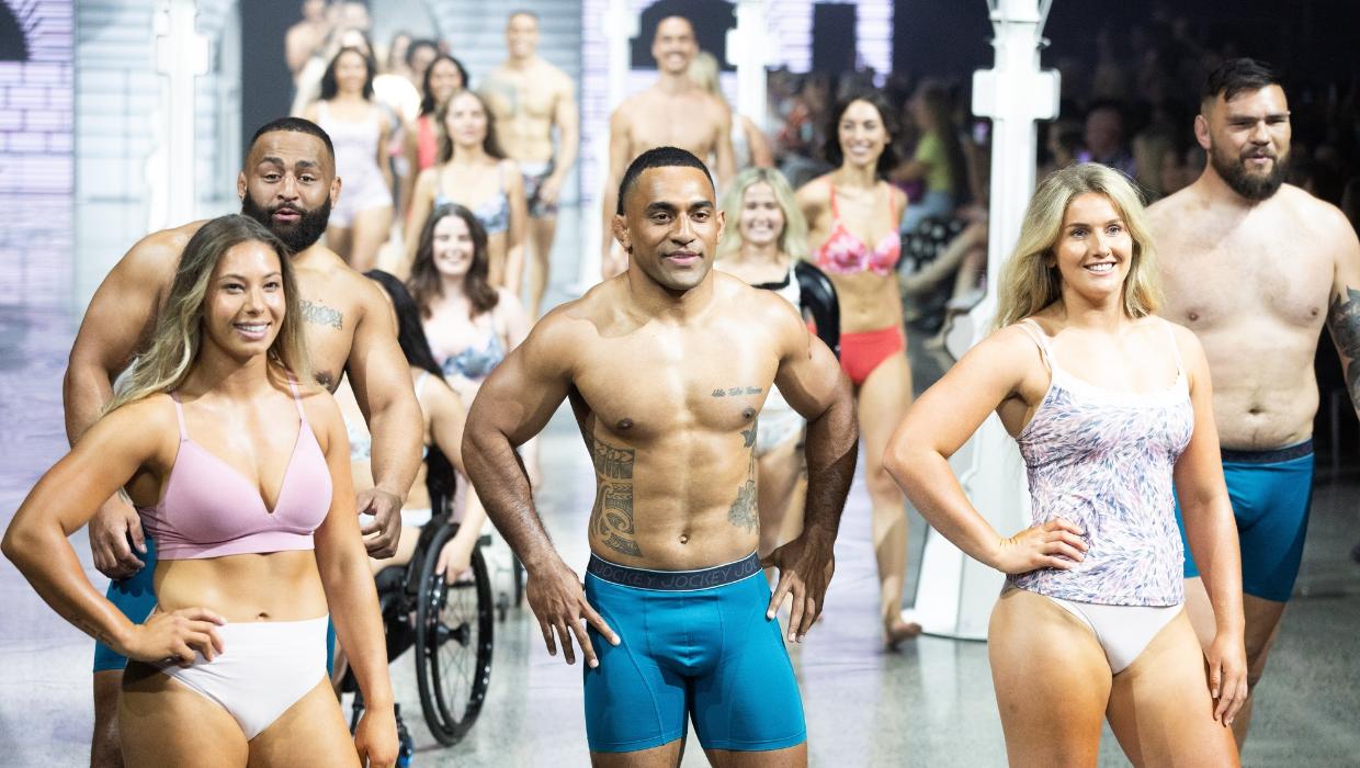 See Jockey Underwear showcase with Athletes at Zealand Fashion