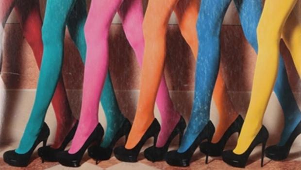 Sorry to tell you, but colourful tights are back