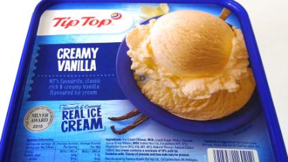 Calories in Tip Top Ice Cream Vanilla