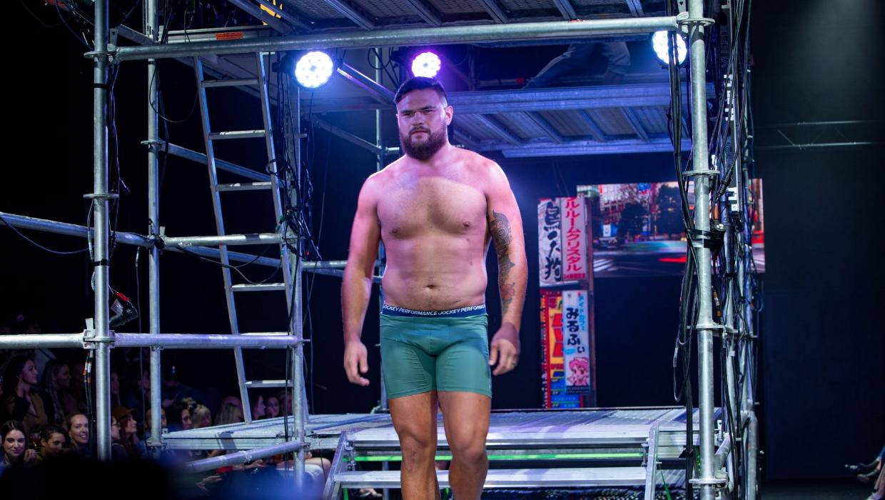 See Athletes modeling Jockey Underwear at Zealand Fashion Week
